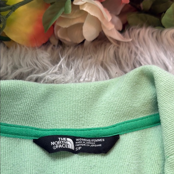The North Face Mint Green TKA Glacier 1/4 Zip Fleece, S - Picture 2 of 8